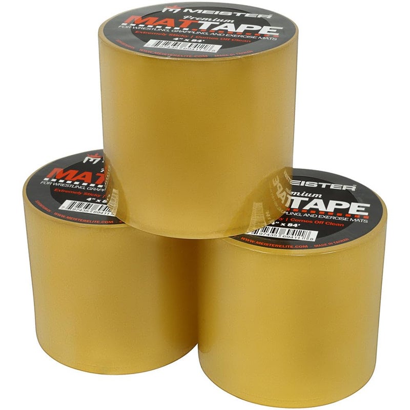 Meister Premium Mat Tape for Wrestling, Grappling and Exercise Mats - Clear - 4" x 84ft - 1 Roll - Image 3