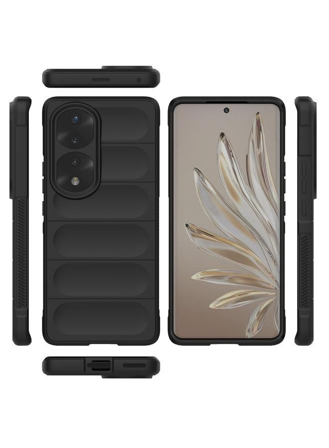 Green Tiger Case For Honor 70 Pro 5G Magic Shield TPU + Flannel Phone Case - Image 2