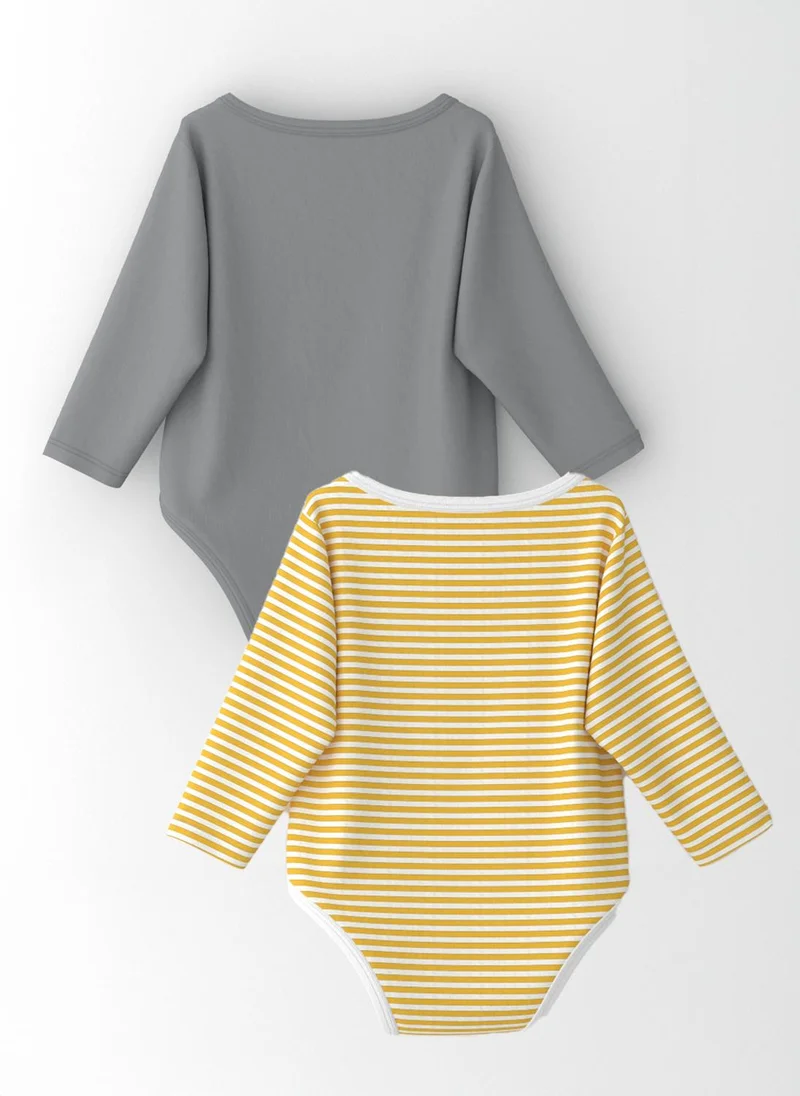 Nautinati Nautinati Infants' Cotton Pack of 2 Ocean Print Bodysuit