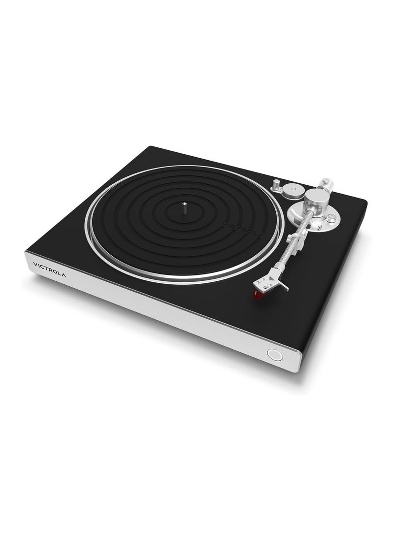VICTROLA Victrola Hi-Res Carbon Vinyl Record Player, Ortofon 2M Red Cartridge, aptX Adaptive Bluetooth Connectivity, Gold Plated RCA & Preamp Output, Stylish & Sleek Bluetooth Record Player Turntable  - Image 1