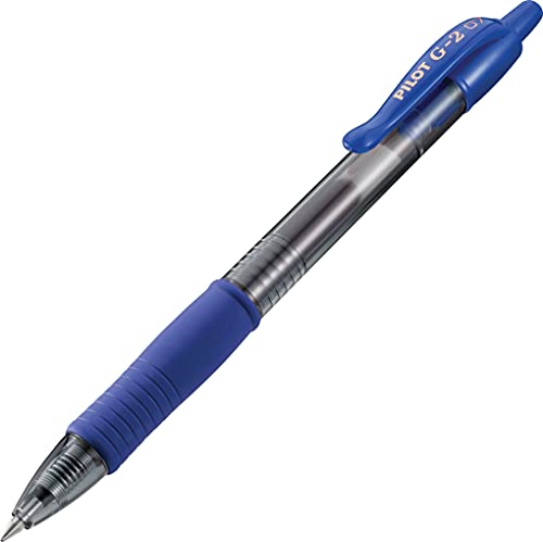 Pilot G2 Premium Gel Roller Pens, Fine Point 0.7 mm, Blue Ink Pens Fine Point, Pack of 4 - Ideal for School, Journaling, and Office Writing - Image 3