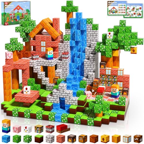 Magnetopia Magnetic Blocks 100PCS Magnetic Building Blocks Cubes Magnet Toys for Kids Age 3 Toy Building Set for Kids Magnets Stacking Construction Toys Easter Birthday Gifts for Boys Girls Age 48 812 - Image 1