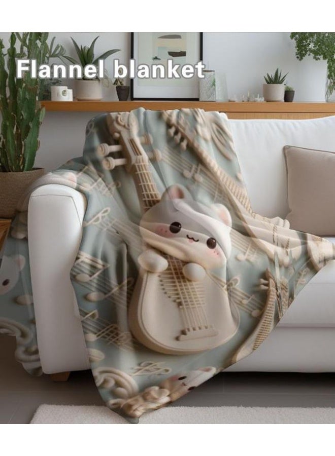 عام بطانية رقيقة من الفانيلا الكرتونية للأطفال أو الطلاب (دافئة ومريحة ومناسبة للنوم والألعاب) 100 سم * 150 سم - 378 - Image 5