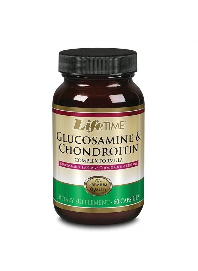 Lifetime Glucosamine Chondroitin Complex | Support Mobility, Joints & Recovery | 1500mg Glucosamine, 1200mg Chondroitin | 60 Capsules  - Image 1