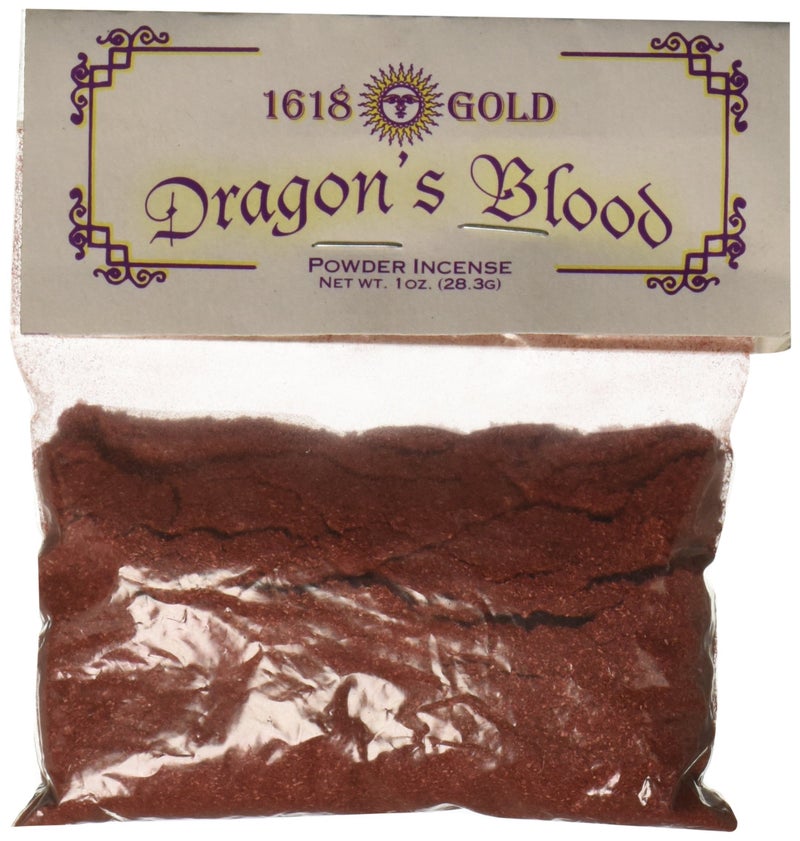 AzureGreen 1 X Dragons Blood Powder Incense 1618 Gold - Image 1