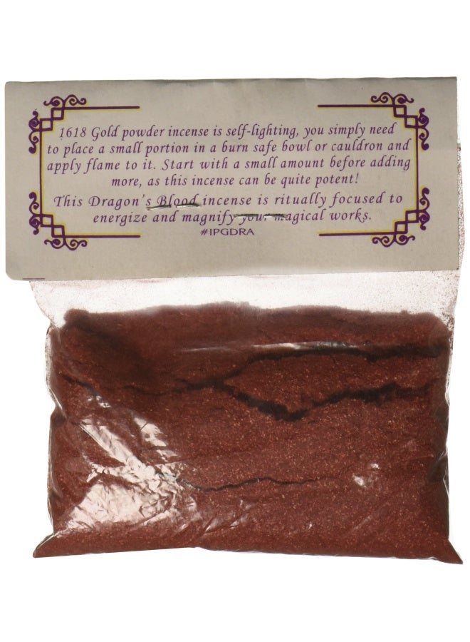 AzureGreen 1 X Dragons Blood Powder Incense 1618 Gold - Image 2