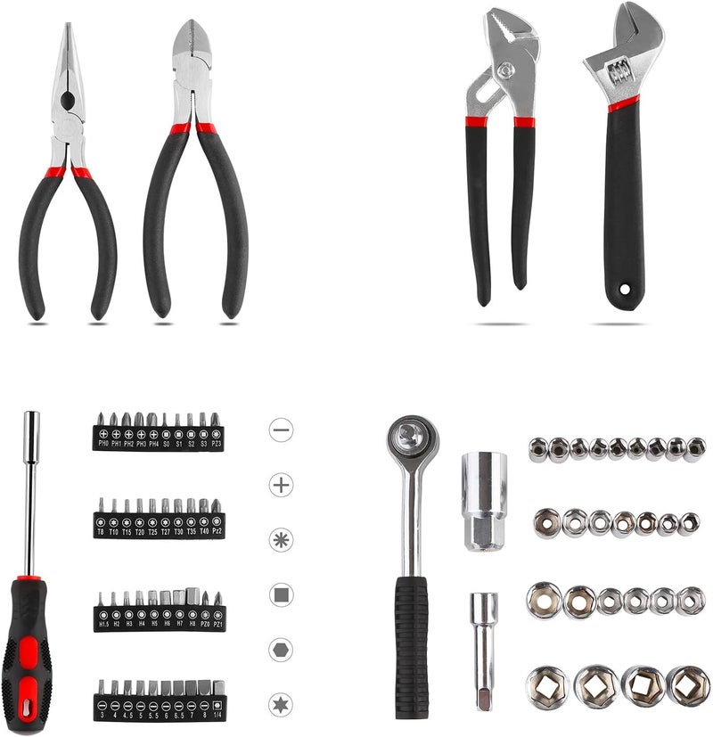 TLGREEN Daily Household Multi-Purpose Toolbox Set, 95 Pieces for Maintenance and DIY - Image 5