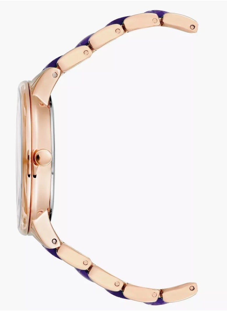 ANNE KLEIN - Anne Klein Women's Analog Stainless Steel AK1412NVRG - Image 1