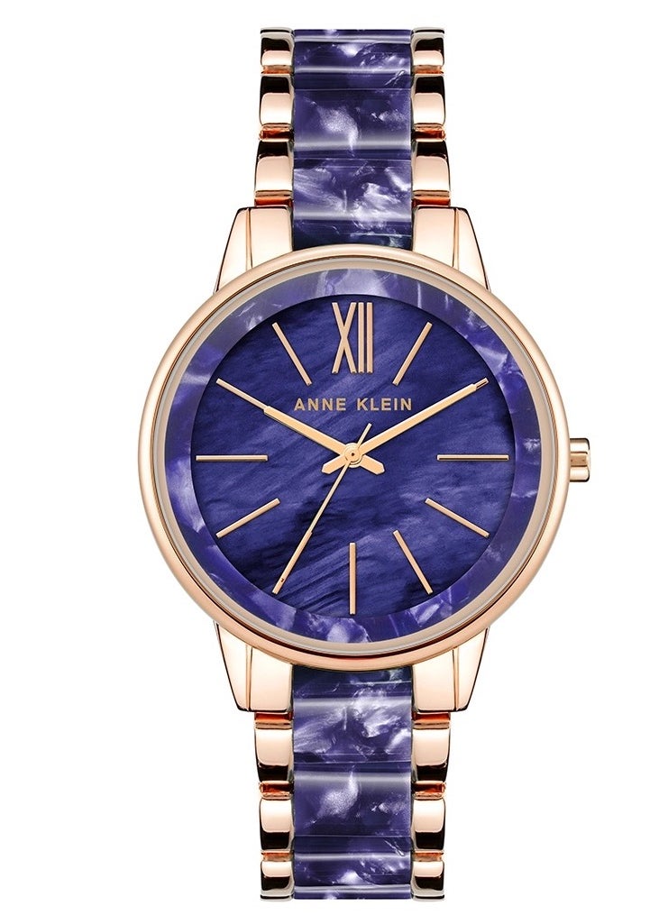 ANNE KLEIN - Anne Klein Women's Analog Stainless Steel AK1412NVRG - Image 1