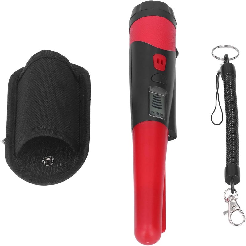 OUKA Metal Detector Handheld Wand Pinpointer-Professional Waterproof Pin Pointer High Sensitivity Portable Search Treasure Pinpointing Finder Probe,360° Scanning Unearthing Treasure Finder(red) - Image 1