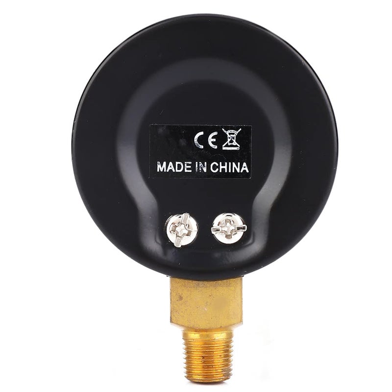مقياس ضغط نحاسي احترافي 0-60 رطل/بوصة مربعة 0-4 بار 50 ملم قرص 1/8 BSPT للهواء والماء والزيت والغاز - Image 5