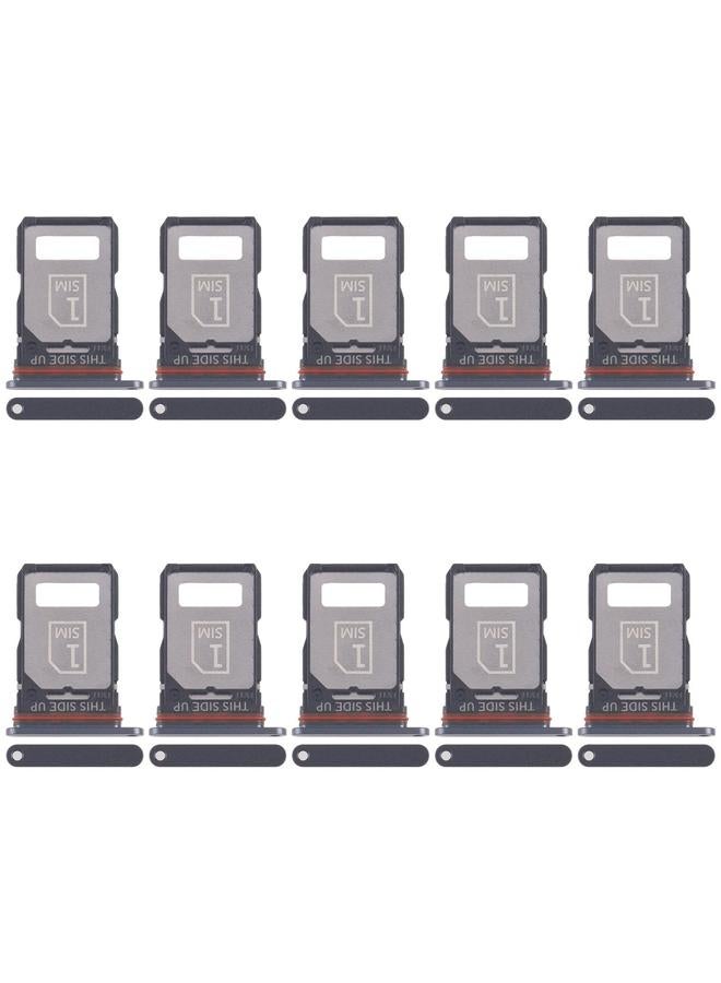 erorex For Motorola Moto S30 Pro 10pcs Original SIM Card Tray + SIM Card Tray (Black) - Image 1