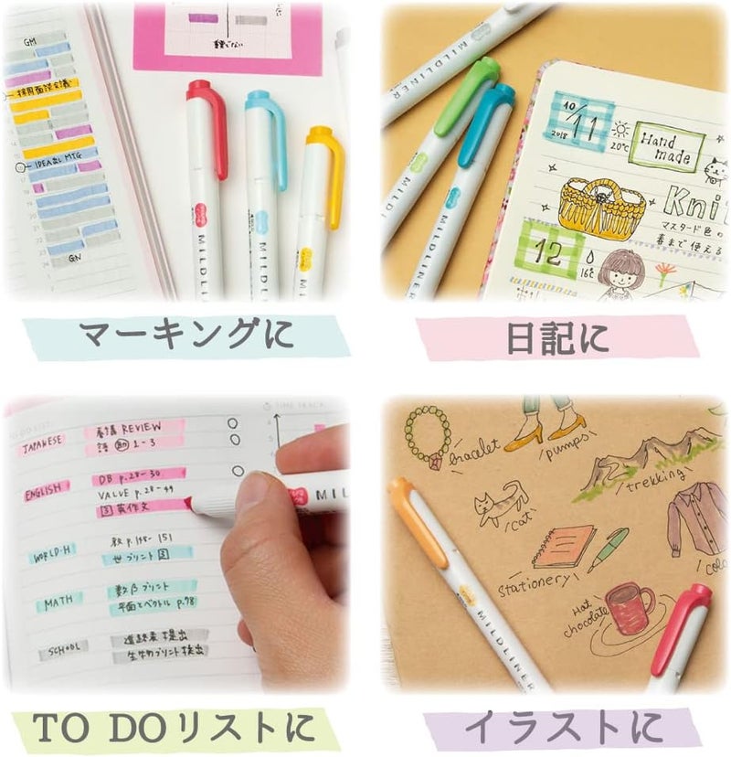 Zebra Pen Zebra Mildliner Highlighter Set - 5 Friendly Colors - Image 4