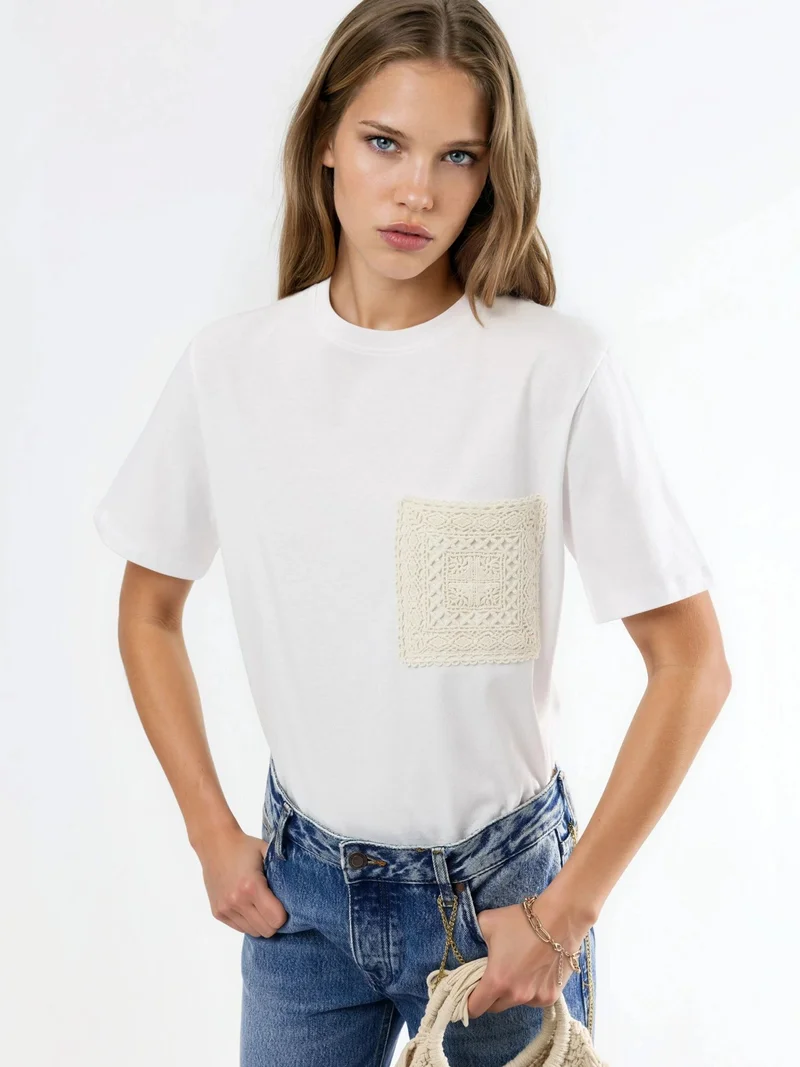 بوسيم BUSEM Crew Neck Pocket T-Shirt