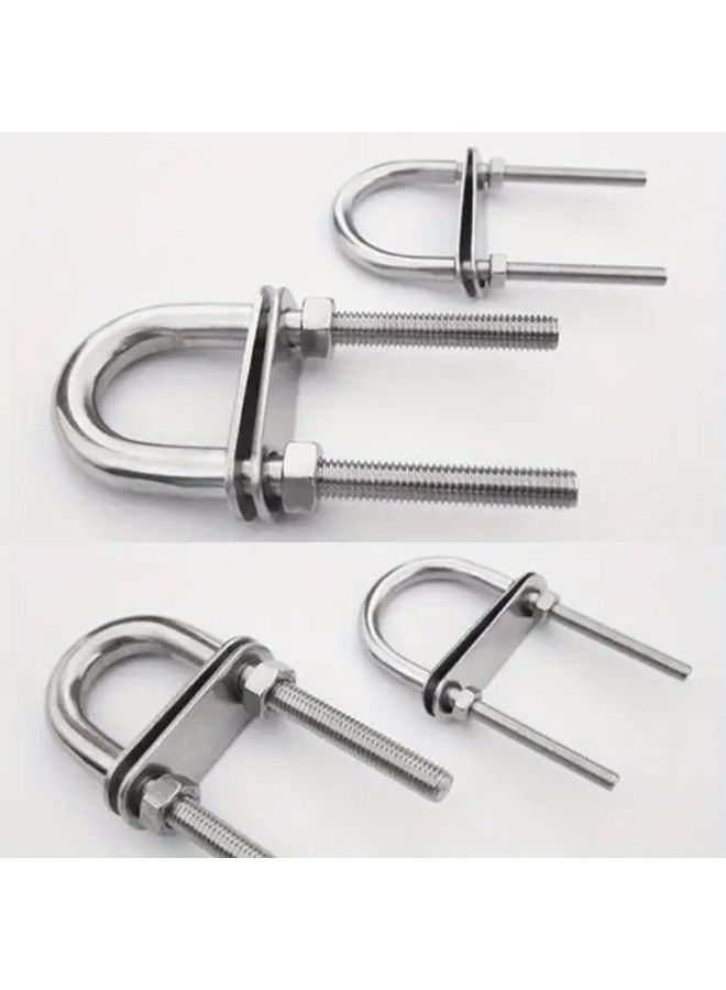 Marine Grade 316 Stainless Steel U Bolts 6mm X 90mm With Nylon Collar - Image 4