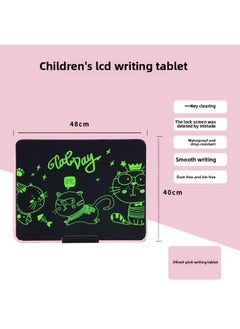 16.21.24.28.40 Inch Large Size Double Panel Narrow Frame LCD Drawing Board Charging LCD Writing Board Primary School-Color:Monochrome Handwriting-Specifications:40inch Pastel Double-panel (high-brightness Colorful Handwriting)