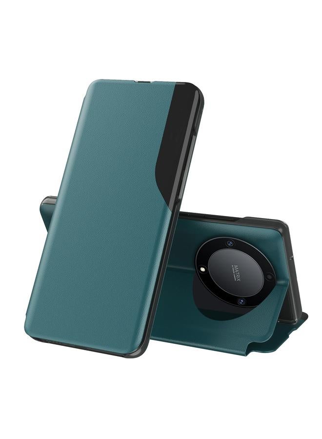 Green Tiger Case For Honor X9b Attraction Flip Holder Leather Phone Case - Image 1