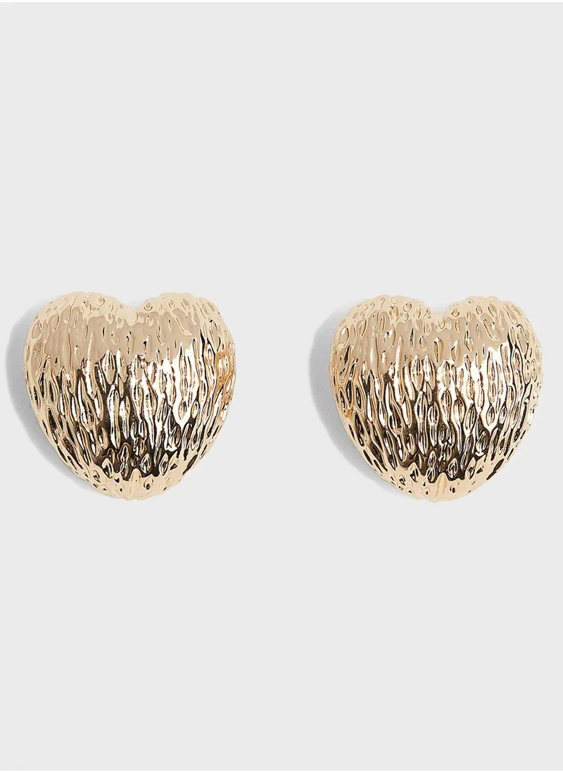 اتش اند ام Heart-Shaped Dome Earrings