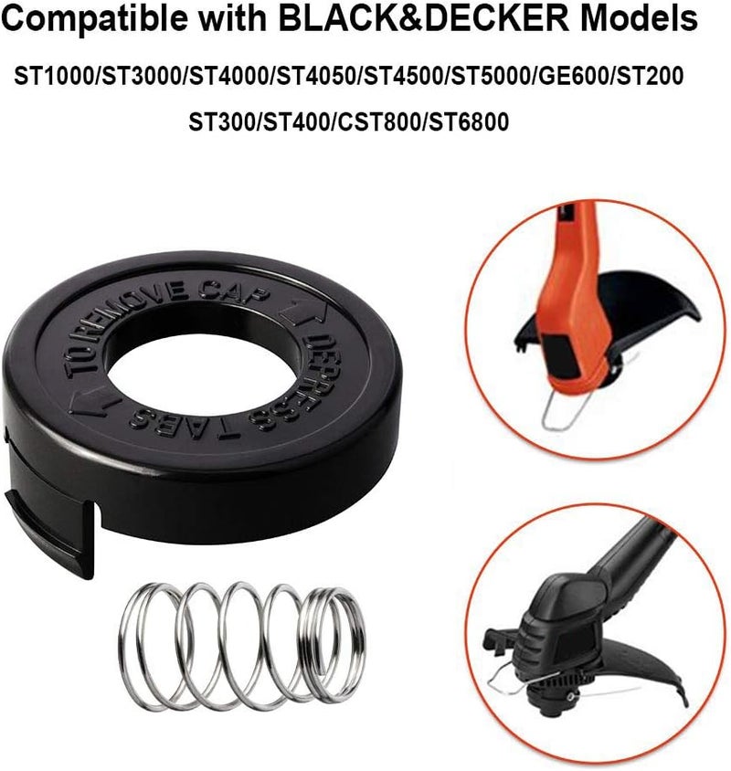 THTEN Weed Eater Spools Compatible with Black and Decker RS-136 ST4500 ST1000 ST4000 GE600 CST800 ST6800 String Trimmer Replacement Spool Line 20ft 0.065" Edger Refills Parts Auto-Feed - Image 4