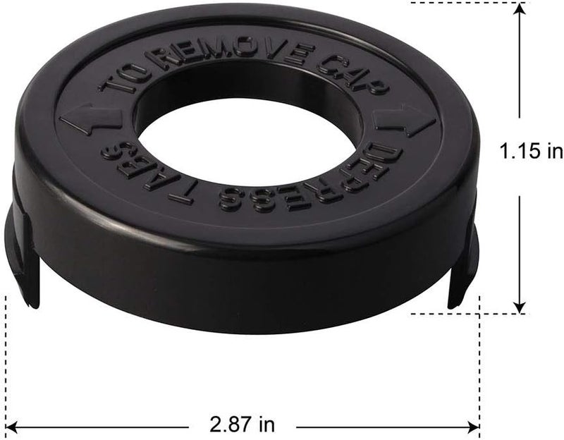 THTEN Weed Eater Spools Compatible with Black and Decker RS-136 ST4500 ST1000 ST4000 GE600 CST800 ST6800 String Trimmer Replacement Spool Line 20ft 0.065" Edger Refills Parts Auto-Feed - Image 2