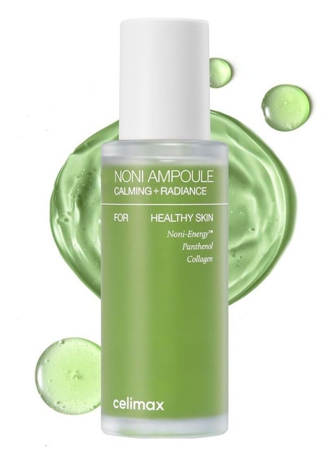 Noni Ampoule Calming + Radiance 50ml, with 71.77% Noni Extract, Hydrating, Moisturizing & Soothing Serum for Wrinkles & Fine Lines