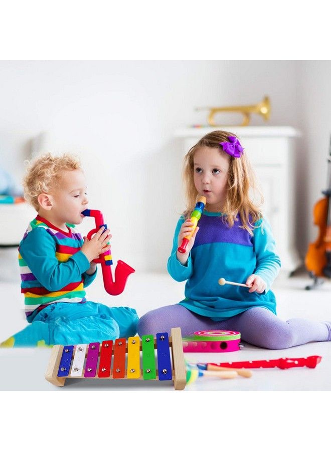 Jutoe Xylophone For Kidsglockenspiel With 2Child Safe Mallets 8Notes Diatoniccolorful Metal Bars With Educational Development Musicalxylophone For Toddlerskid Toy As Holiday/Birthday Diy Id - Image 3
