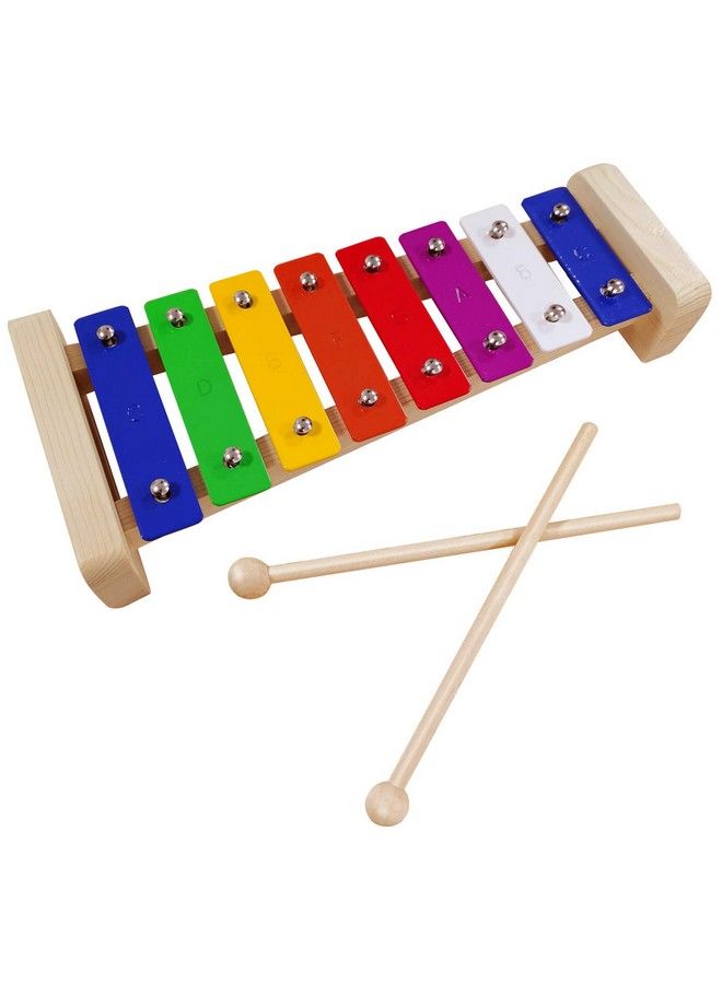 Jutoe Xylophone For Kidsglockenspiel With 2Child Safe Mallets 8Notes Diatoniccolorful Metal Bars With Educational Development Musicalxylophone For Toddlerskid Toy As Holiday/Birthday Diy Id - Image 1