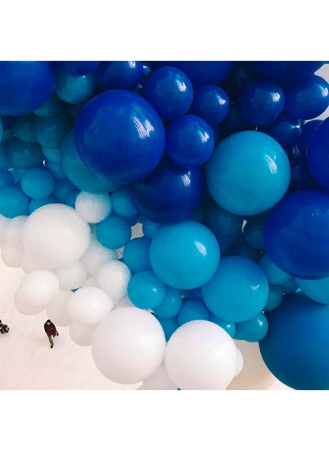 PartyWoo - Royal Blue Balloons 155 Pcs Blue Balloons Different Sizes Pack Of 18 12 10 5 Inch Dark Blue Balloon Arch Kit Balloon Garland For Birthday Graduation Baby Shower Party Decorations Blue-Y59 - Image 1