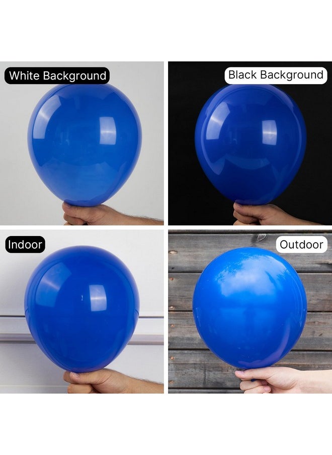 PartyWoo - Royal Blue Balloons 155 Pcs Blue Balloons Different Sizes Pack Of 18 12 10 5 Inch Dark Blue Balloon Arch Kit Balloon Garland For Birthday Graduation Baby Shower Party Decorations Blue-Y59 - Image 1