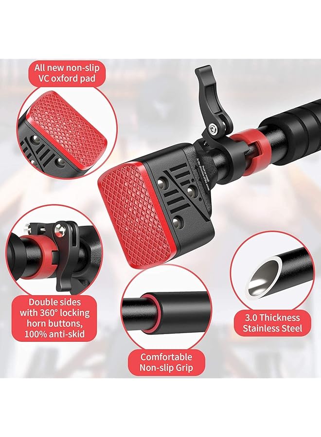 WAMBORY Pull Up Bar Adjustable (72 95cm) Width Locking Mechanism No Screw Mounting Doorway Strength Training Home Gym Upper Body Workout with Max Load 440lbs Non slip - Image 3