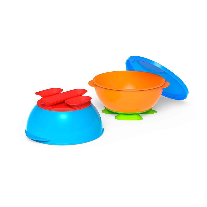 NUK First Essentials Tri-Suction Bowls, Colors may vary, 2-Pack - Image 1