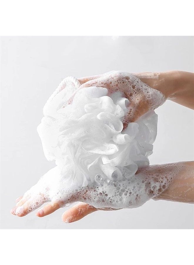 4 Pieces Bath Loofahs Body Puffs for Shower, 60g/pcs Shower Sponges Loofah Sponges Exfoliating