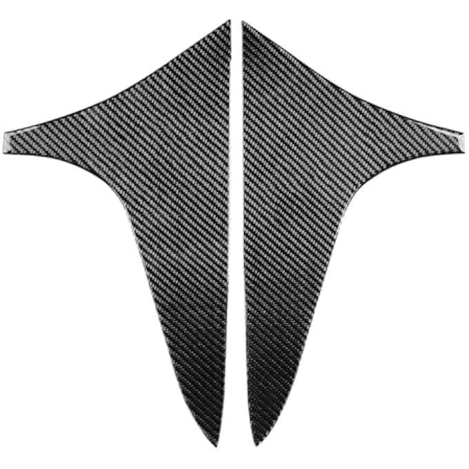 rayihni Real Premium Carbon Fiber Compatible With Mazda Cx5 Cx5 Cx 5 2017 2018 2019 2020 2021 2022 2023 2024 Accessories Car Rear Trunk Window Pillar Post Spoiler Wing Cover Exterior Trim 2Pcs Black - Image 3