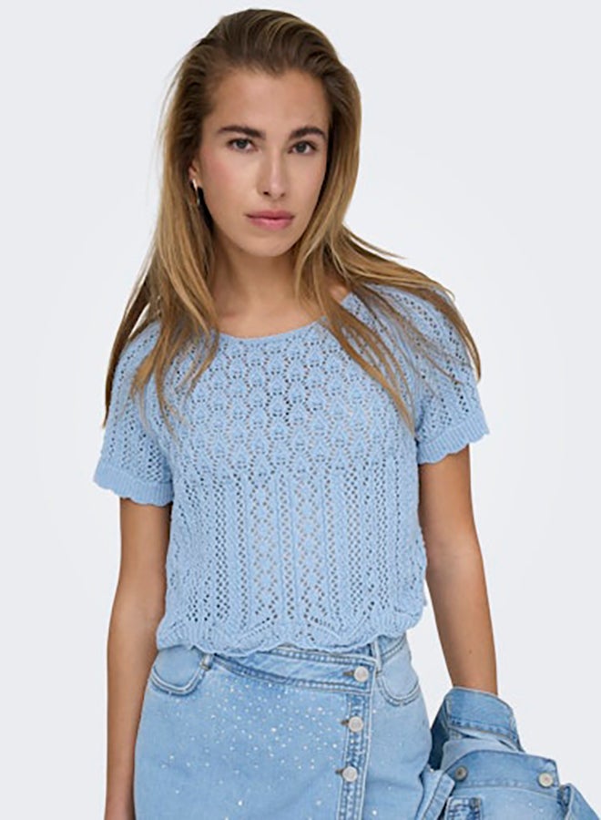 ONLY ONLY Womens Nola Life Shortsleeve Pullover Knit  - Image 2