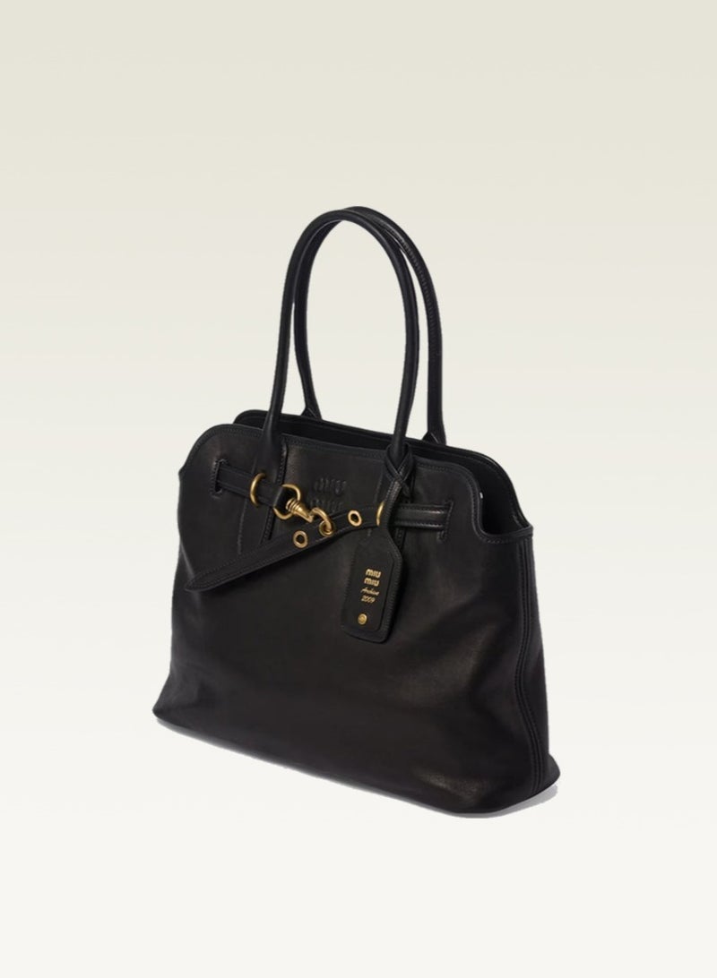 Miu Miu Miu Miu Miu Miu Lady Aventure Nappa Sheep Leather Large Handbag - Image 2