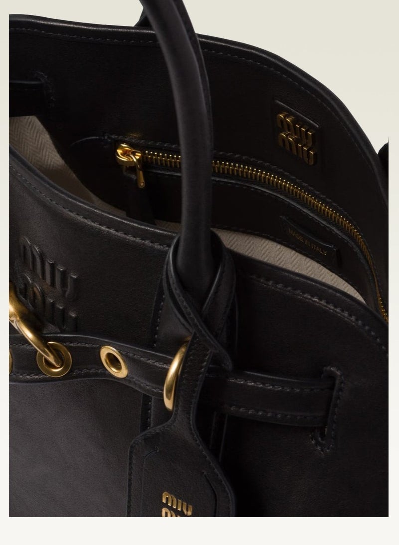Miu Miu Miu Miu Miu Miu Lady Aventure Nappa Sheep Leather Large Handbag - Image 4