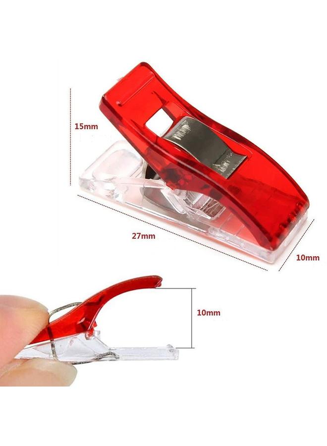 Generic Premium Plastic Clips, 100 Pcs, Sewing Notions for Sewing Quilting Supplies Crafting Tools, Assorted Colors for Craft - Image 2