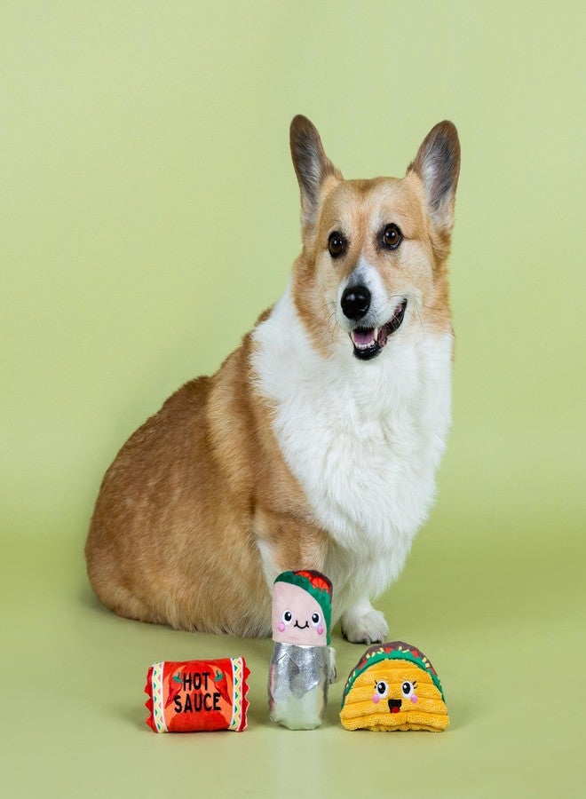 Fringe Studio I GOT The HOTS for You, Small Plush Dog Toy 3PCS Set, PetShop Collection (662107) - Image 4