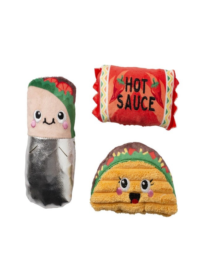 Fringe Studio I GOT The HOTS for You, Small Plush Dog Toy 3PCS Set, PetShop Collection (662107) - Image 1