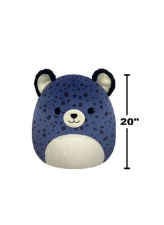 Squishmallows Jazwares Squishmallows - 20 Inch -Jumbo Plush (TBD - Navy Blue Cheetah W/Fuzzy Belly)  - Image 1