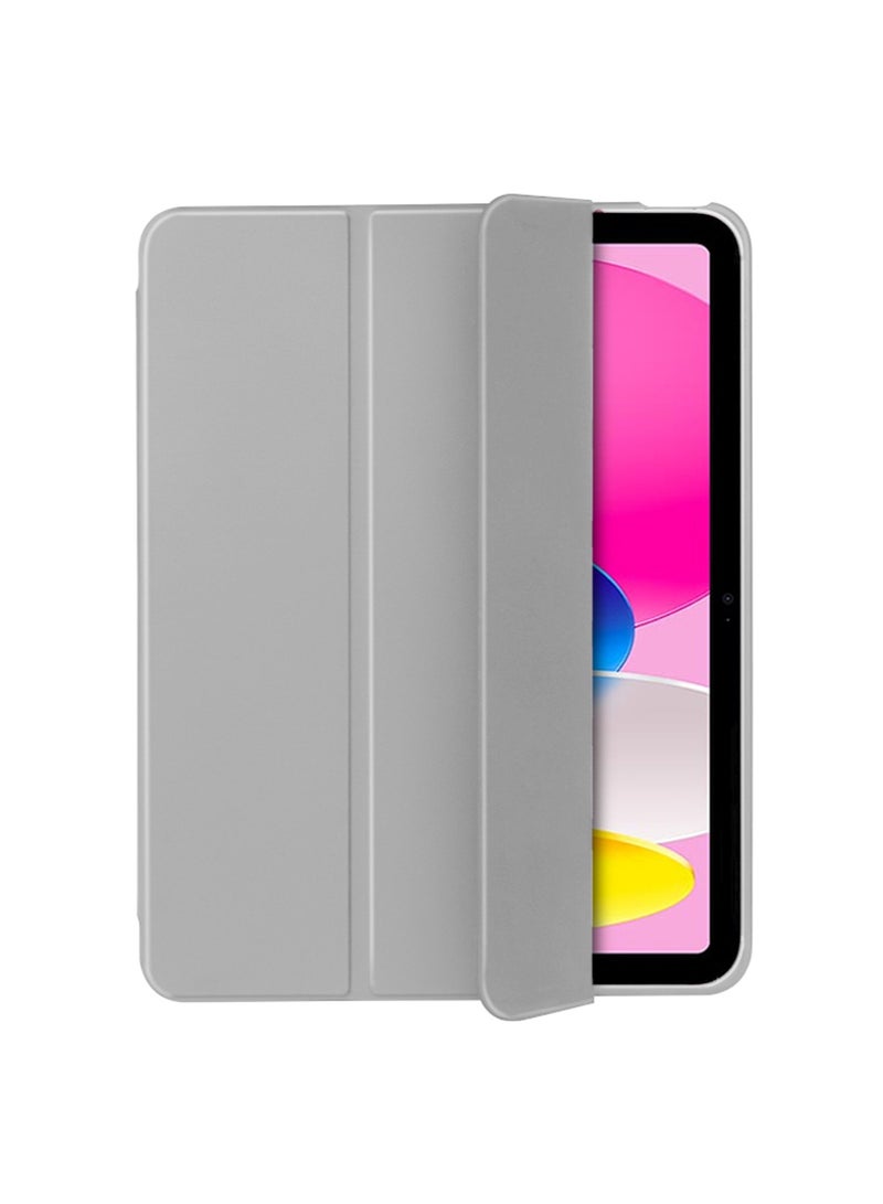 Wtech Apple iPad 10 2022 10.9 Inch 10th Generation 2022 / Apple iPad 11th Gen 2025 / Apple iPad 11-inch (A16) 2025 Smart Flip Auto Wake / Sleep with Pen Holder Back Case Cover - Grey - Image 4