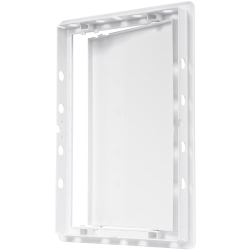 ECOPRO VENT لوحة وصول بلاستيكية بيضاء ECOPRO 8" x 12". لوحة باب عمود الخدمة. لوحة وصول للسباكة، الكهرباء، التدفئة، إنذار الجدران للجدران الجافة. غطاء فتحة وصول خدمات الحمام. - Image 5