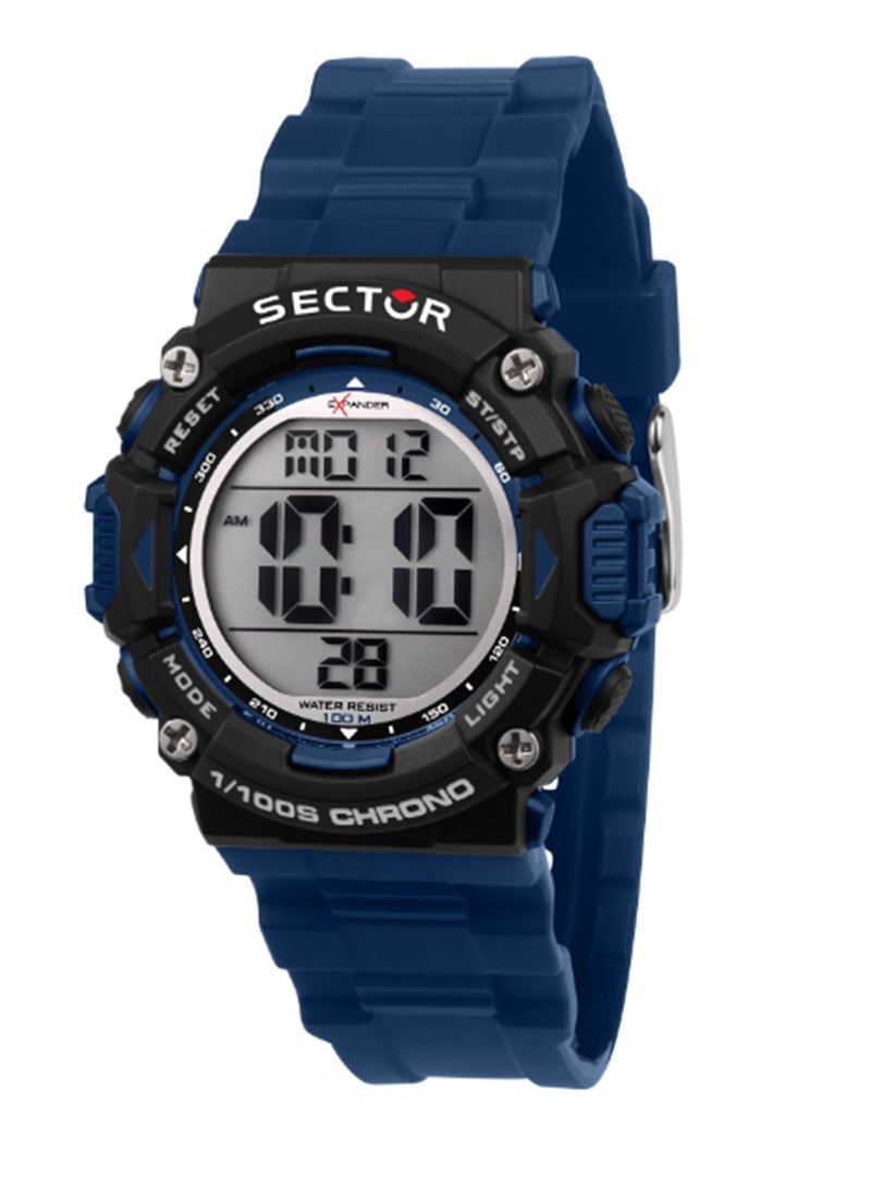 Sector EX-32 40MM DIGITAL BLUE PU STRAP - Image 1
