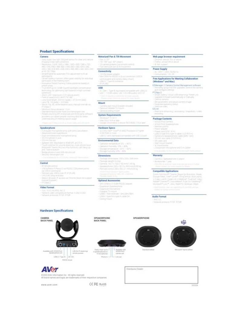 AVer - VC520 PRO2 ( Professional Conferencing System for Mid-to-Large Rooms ) - Image 1