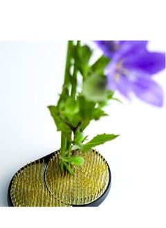 Excefore Flower Frogs Plants Decor Ikebana Sun and Moon Floral Frogs Stainless Steel Fixed Pin Holder Japanese Arrangement Tool Vase Decor 108 x 67 mm Vintage  - Image 4