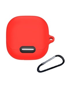 Generic Earphone Protective Case Suitable For Anker soundcore Liberty 4 NC Cover Shockproof Shell Washable Silicone Housing Anti Dust Sleeve Frame (Red) 