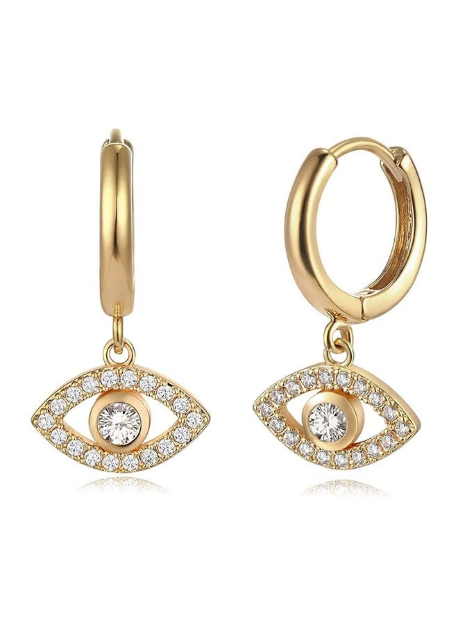 Mevecco Women Gold Huggie Hoop Earrings Dangle Drop 14K Gold Filled Small Boho Beach Simple Delicate Handmade Hypoallergenic Jewelry Gift - Image 1