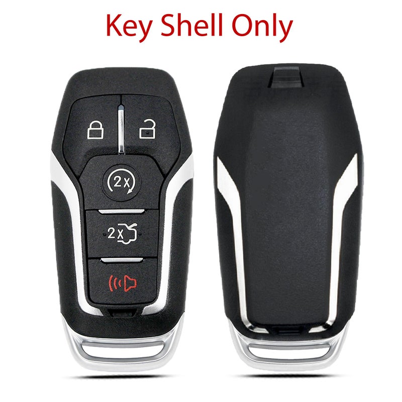 MechanMagic Smart Key Fob Shell Case Cover Replacement Fit for Ford F150 Explorer Mustang Edge Fusion Lincoln MKX MKC MKZ Keyless Entry Remote 5 Buttons Pad Key Cover 2013 2014 2015 2016 2017 - Image 5