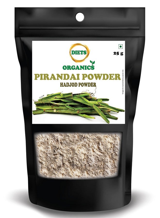 DIETS ORGANICS Pirandai Powder -25 Gms/Hadjod/Veld Grape/Nalleru Powder- 25G Pack Of 3  - Image 1