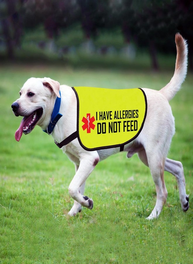 Zuo Bao Allergies Warning Dog Jacket Vest I Have Allergies Do Not Feed Dog Harness Special Diet Alleric Dog Gift (DO NOT Feed-Large) - Image 4